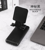 10000mAh Portable 2 in 1 Power Bank with Phone Stand & 4 built in cables