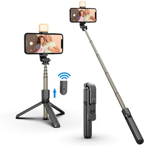 3 in 1 Bluetooth Selfie Stick with Tripod Stand