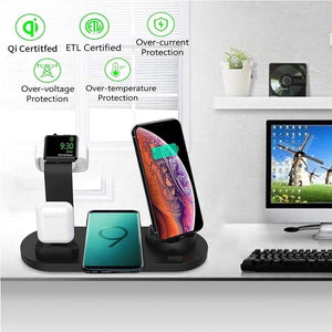 6 in 1 Wireless Charging Dock Station