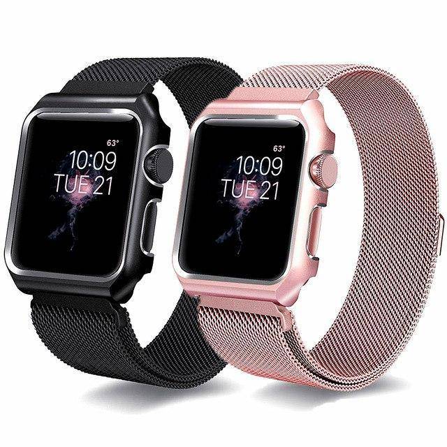 Apple Watch Milanese Strap + Case for all series (38/40/42/44mm)