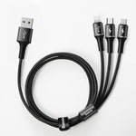 Baseus Halo Led Fast Charging 3 in 1 Cable
