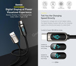Baseus LED Display 5A Fast Charging USB Type C Cable