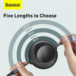 Baseus One For Three Fast Charging Retractable Cable