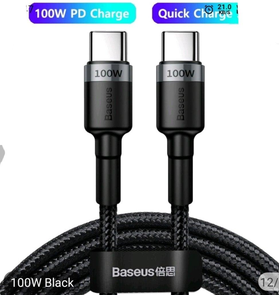Baseus USB Type-C To USB Type-C 5A 100W Quick Charge 4.0 Cable