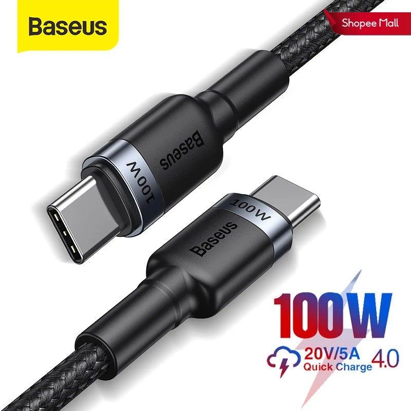 Baseus USB Type-C To USB Type-C 5A 100W Quick Charge 4.0 Cable