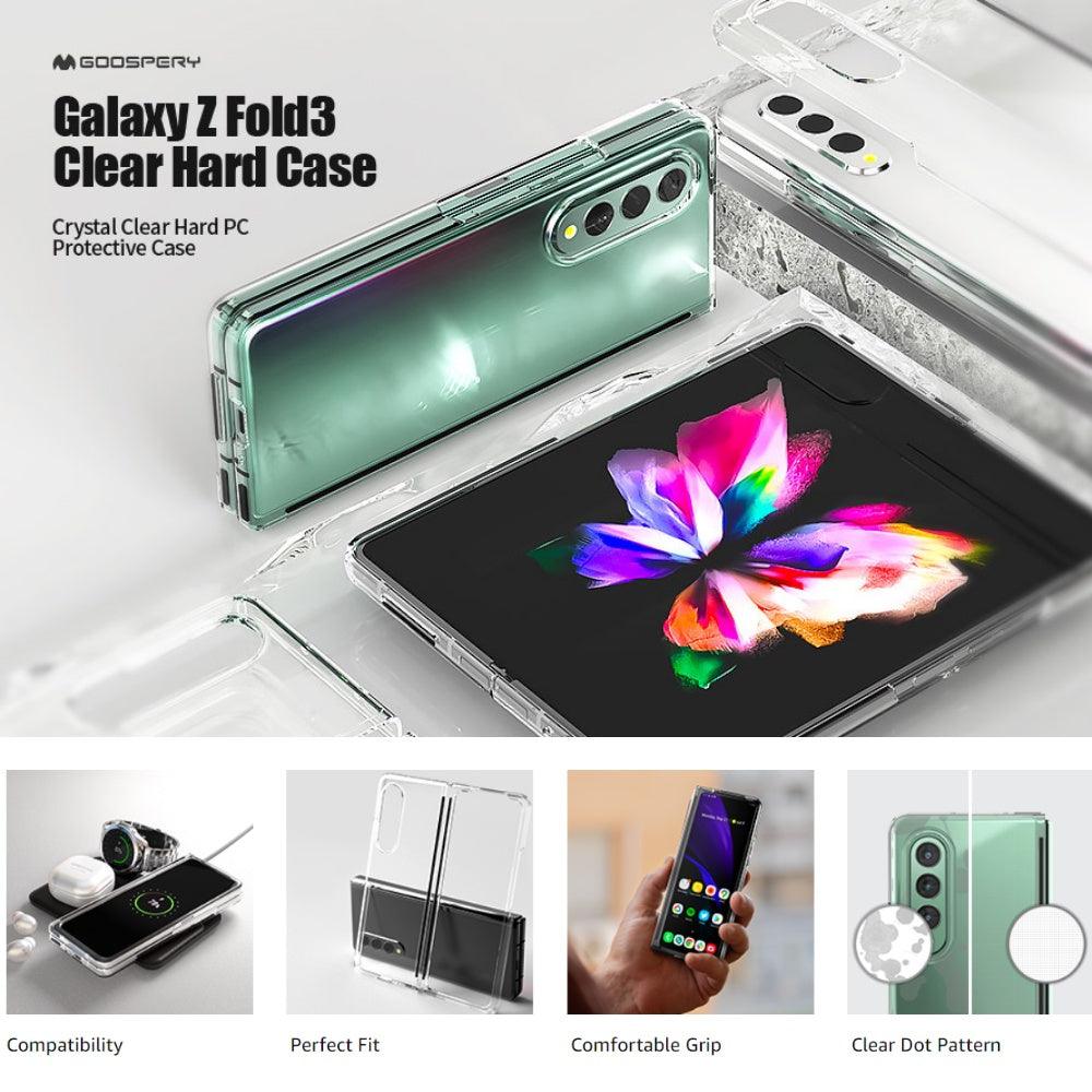 Goospery Samsung Z Fold 3 ShockProof Hybrid Clear Case