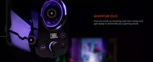 JBL Quantum DUO Bluetooth Gaming Speakers (Customisable RGB Lights)