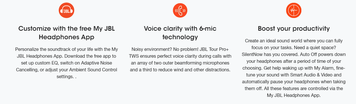 JBL Tour Pro+ Plus TWS Noise-Cancelling In Ear Earphones