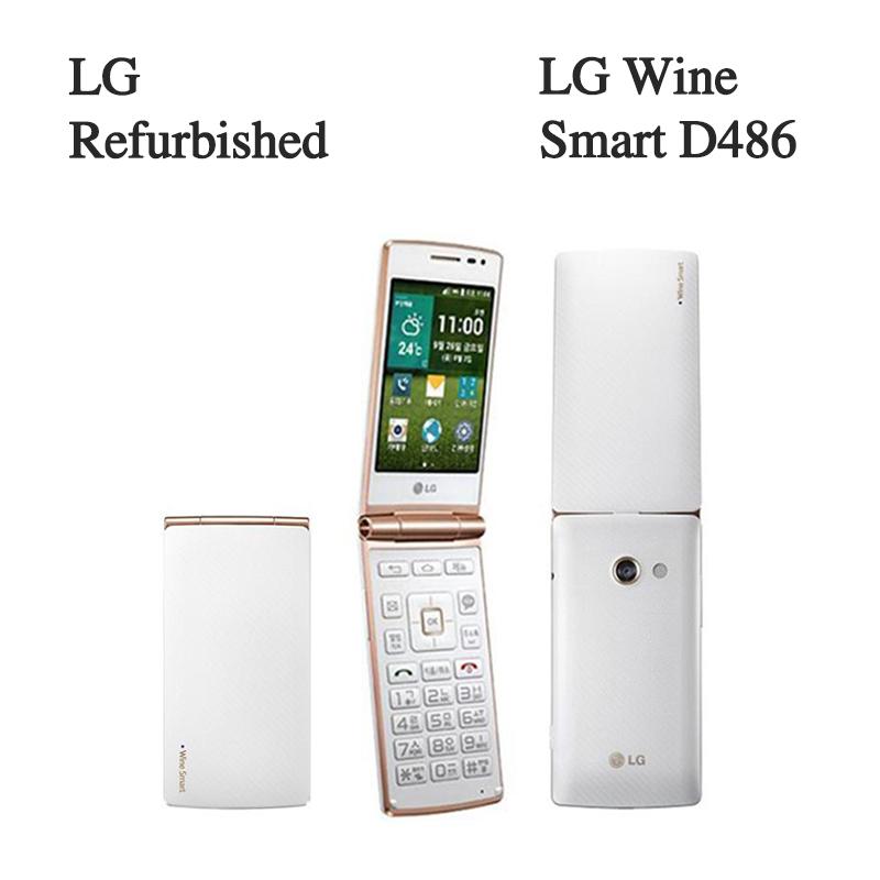 LG Wine Smart D486 4GB Android LTE Flip Phone *REFURBISHED*