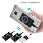 Qi Wireless Charging Receiver Adapter for Type C/Micro USB/LIghtning