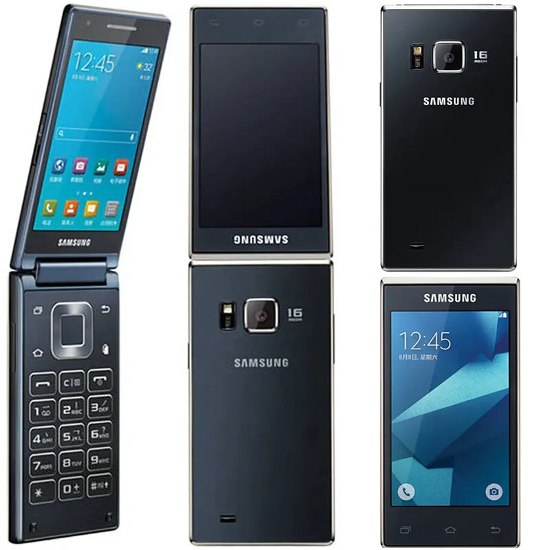 Samsung G9198 Dual Touch Screen Android LTE Flip Phone *REFURBISHED*