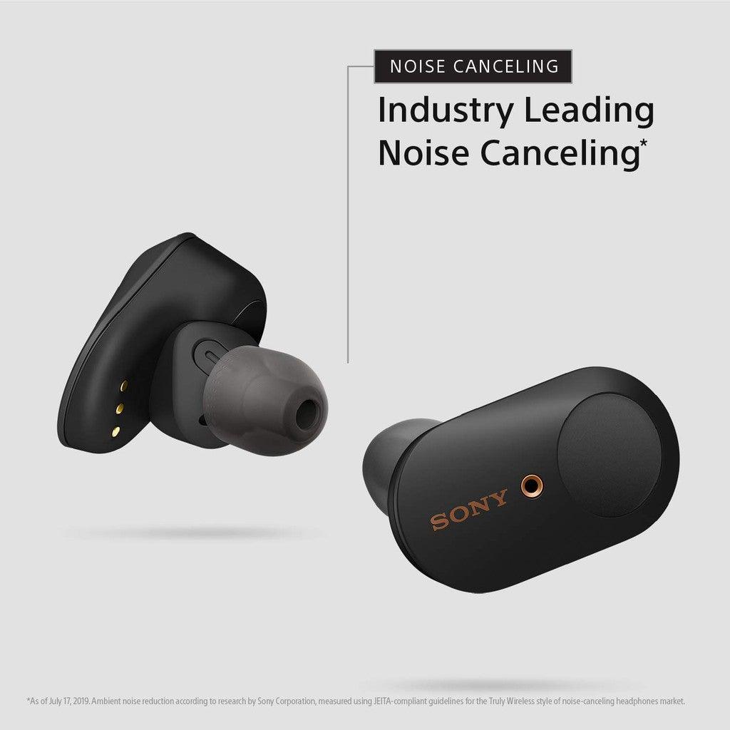 Sony WF-1000XM3 Wireless Noise-Cancelling Earbuds with charging case