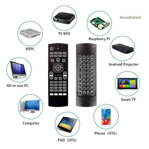 WX_MX3 Pro 2.4G Wireless Remote Control Air Mouse Keyboard (With Intelligent Voice Feature)