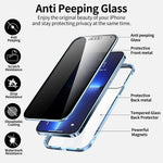 iPhone 14/ 14 Pro/ 14 Pro Max Privacy Magnetic 360 Full Protection Case